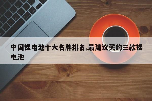 中国锂电池十大名牌排名,最建议买的三款锂电池